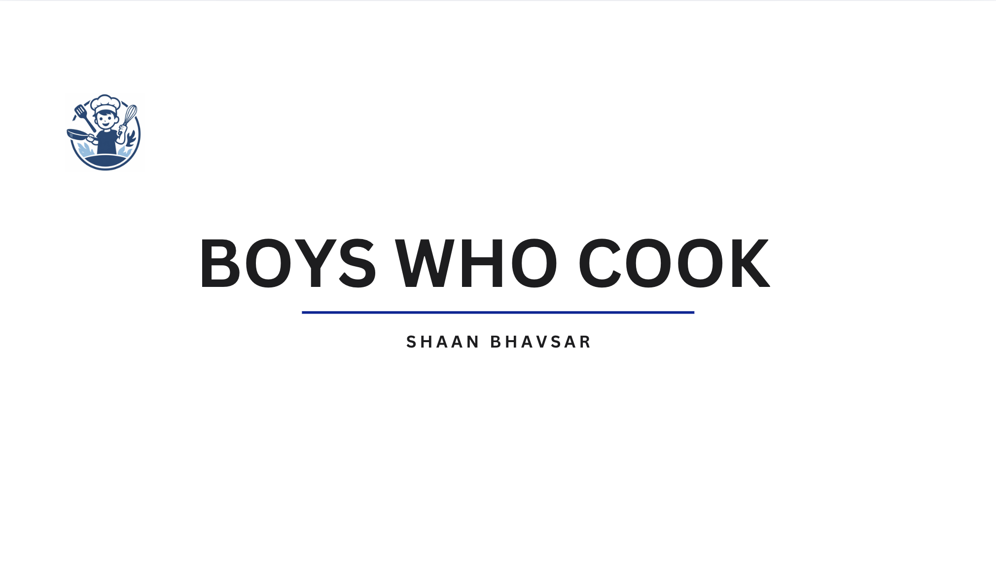 Boys Who Cook Presentation